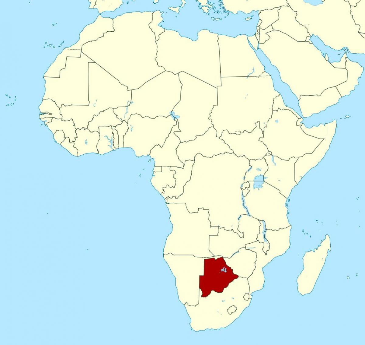 মানচিত্র আফ্রিকা, বতসোয়ানা