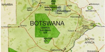মানচিত্র Botswana খেলা মজুদ